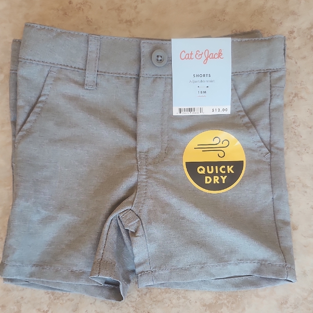 Cat & Jack Kids Quick Dry Gray Shorts
